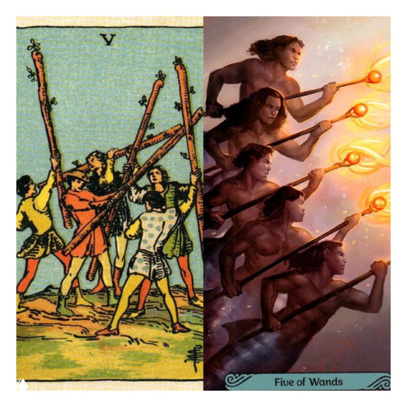 Пятёрка Жезлов — жизнь, как игра