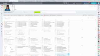 Скриншот интерфейса Битрикс24 с крупным списком задач в таск‑менеджере: колонки задач, фильтры и панель управления видны на рабочем экране.