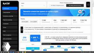 Скриншот интерфейса отчёта КДО: панель аналитики с графиком и таблицей, видны новые столбцы «Ч» и «П» и элементы статистики.