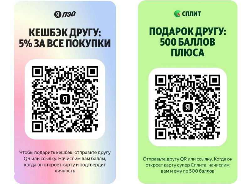 Кэшбэк и бонусы: Карта Пэй и Супер Сплит Яндекс