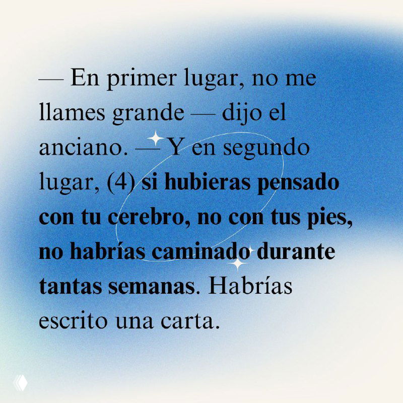 Слайд с условным предложением третьего типа: «si hubieras pensado ... no habrías caminado» — пример condicional irreal, объясняющий нереальное прошлое.