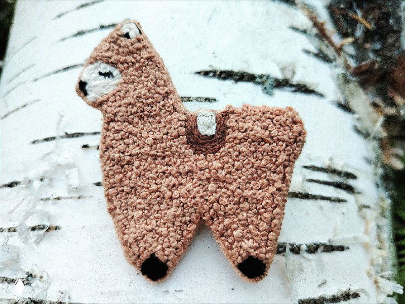 Обещанные броши — курочки, ламы, брокколи