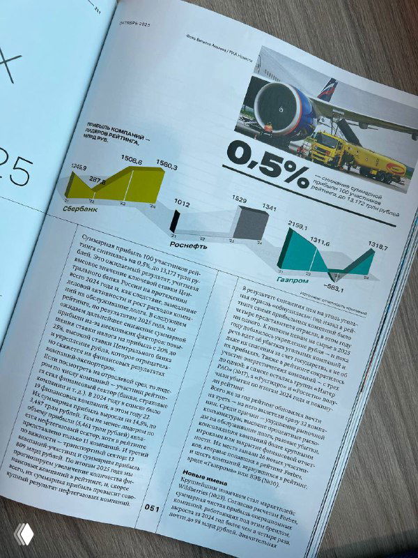 Страница с мини‑графиками и крупным маркером «0.5%»: линейные и площадные диаграммы, подписи и поясняющие текстовые блоки рядом с визуализациями.