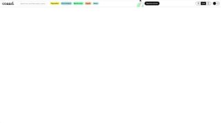 Скриншот интерфейса интерактивной платформы dataroom: верхняя панель, пустое рабочее пространство и минимальная навигация