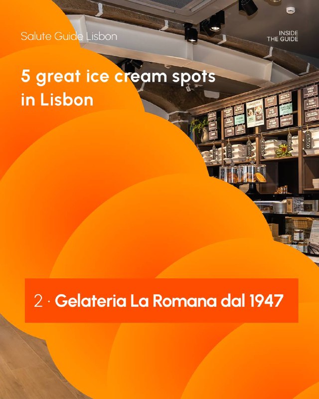 Interior photo of a gelato shop showing display counters, wooden shelving with products and warm lighting for a cosy feel.