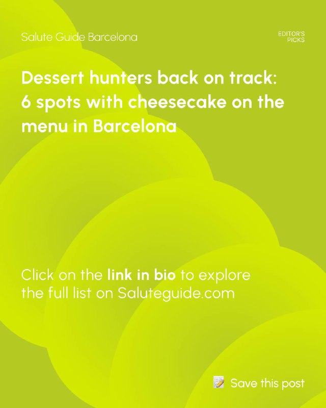 Promotional green graphic slide with text prompting readers to click the link in bio to explore the full list on Saluteguide, minimal design.