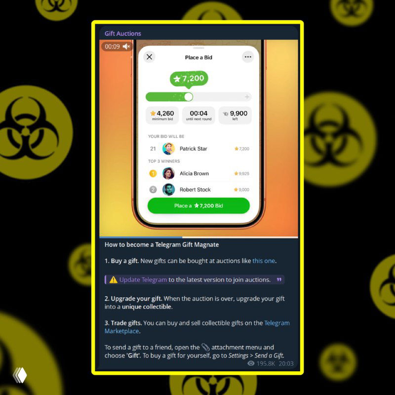 Скриншот мобильного интерфейса с формой для участия в аукционе, показаны суммы ставок и список участников, экран телефона на светлом фоне.
