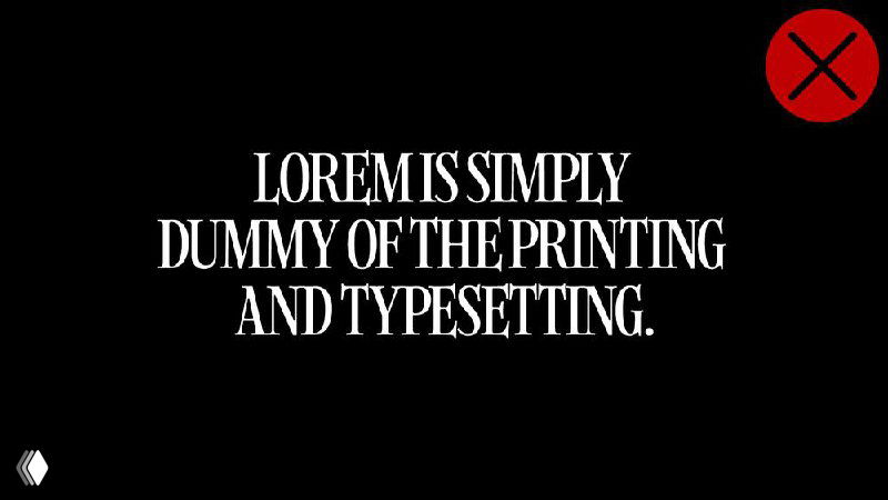 Черный фон с белой декоративной гарнитурой текста: вариант сетки заголовков и контрастной типографики для редизайна Publicis.