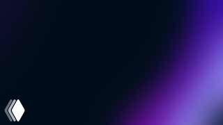 Темный абстрактный фон с фиолетовым градиентом и небольшим логотипом внизу слева, промо-изображение для анонса Eagle 4.