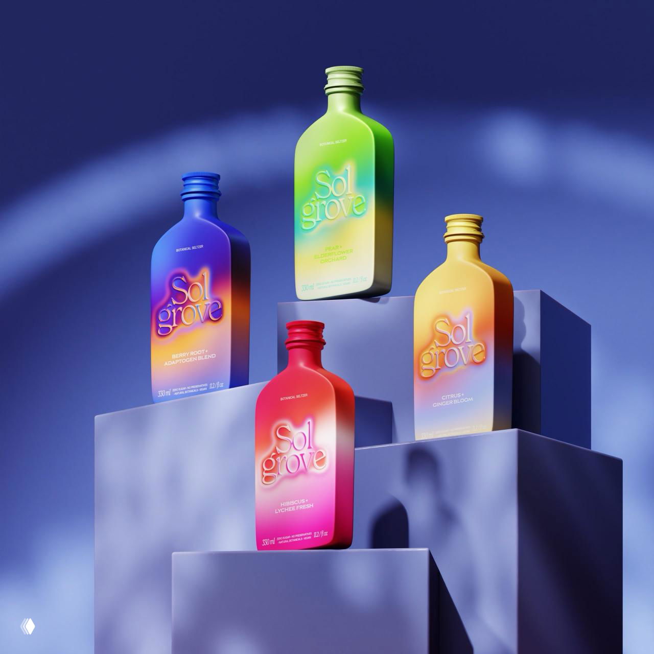 Упаковка газированных напитков «Sol Grove»