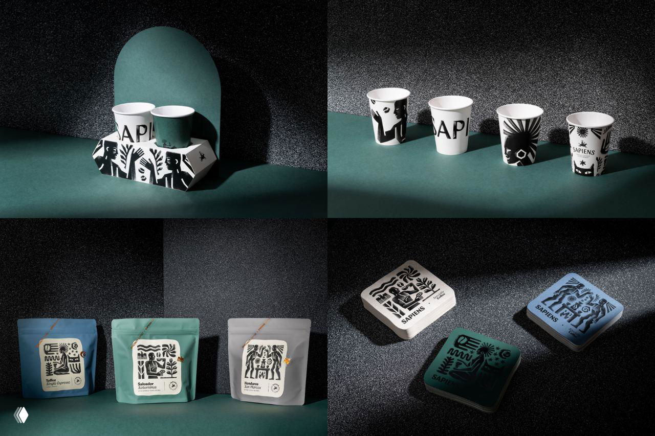 Айдентика болгарской спешалти-кофейни Sapiens