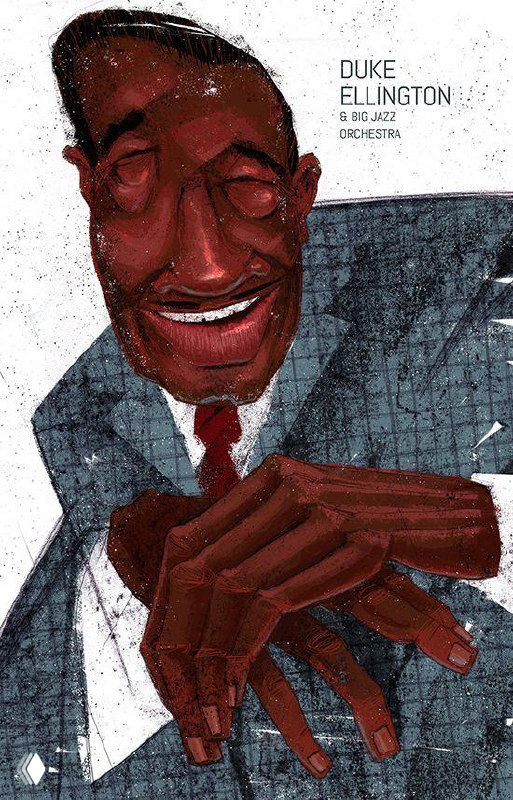 Глитч-плакат: портрет музыканта с эффектом цифрового искажения, глубокие тёмные и красные тона, фактурная кистевая штриховка в композиции.