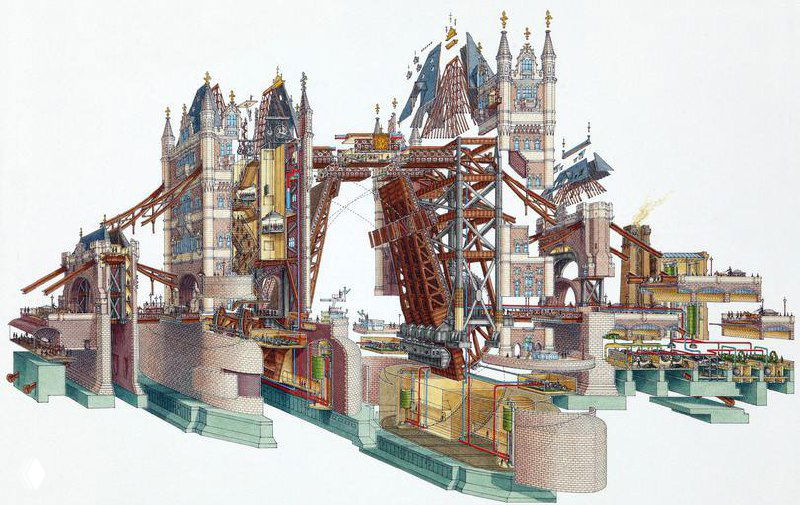 Рисунки в разрезе Стивена Бисти