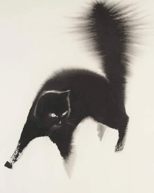 Новые акварельные котики Эндре Пеноваца