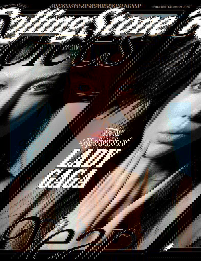 Обложка Rolling Stone с крупным портретом Леди Гаги: драматичный макияж, длинные пальцы у лица и заметный логотип журнала в верхней части кадра для новой кавер-стори.