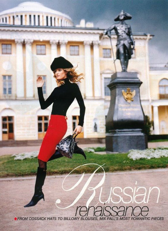 Эми Вессон — русский Ренессанс в Marie Claire (2001)