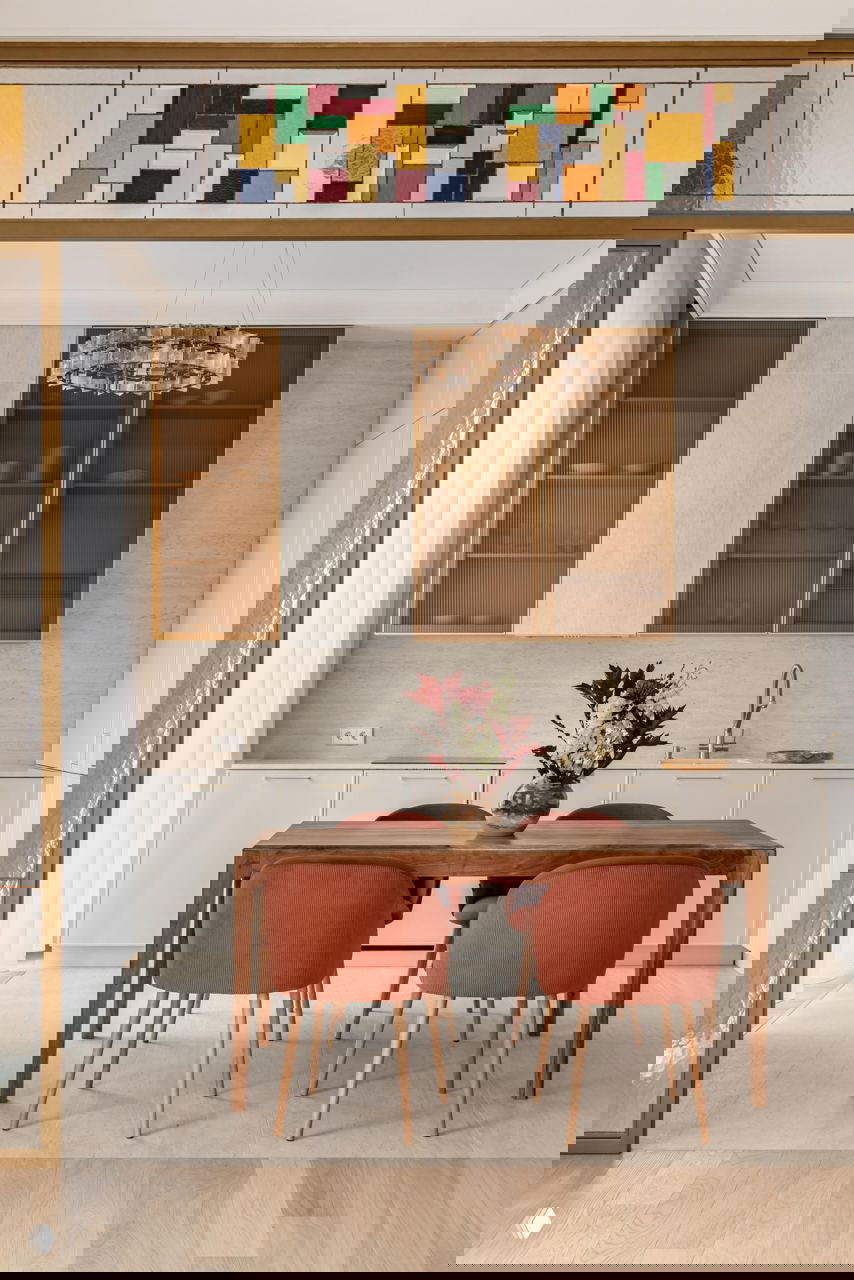 Солнечная терракота: яркая квартира 82 м² в Москве