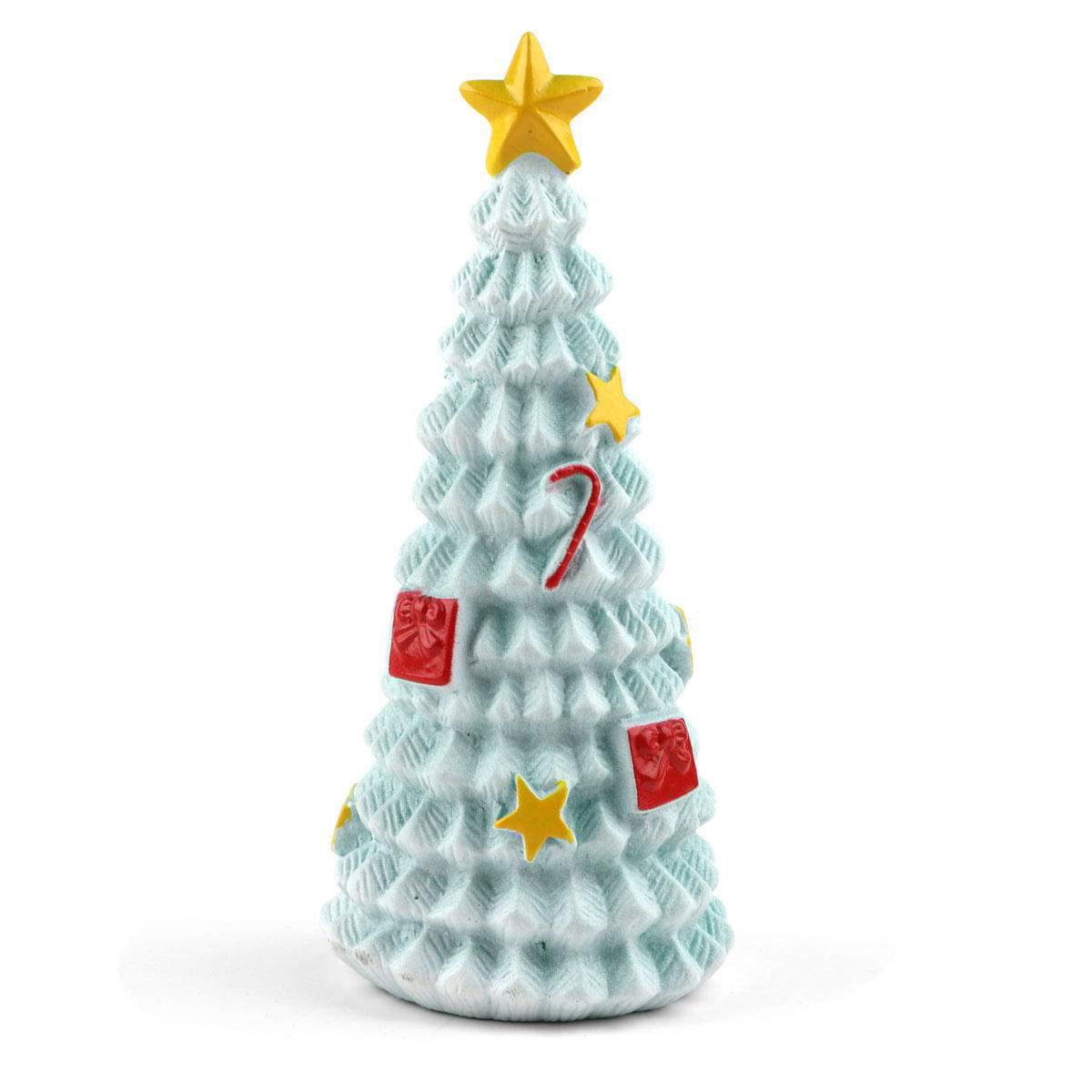 Виниловая игрушка в форме трёхмерной ёлочки с декоративными звёздами и крестиками, белый фон — типовые фото товара для каталога праздничной коллекции Triol