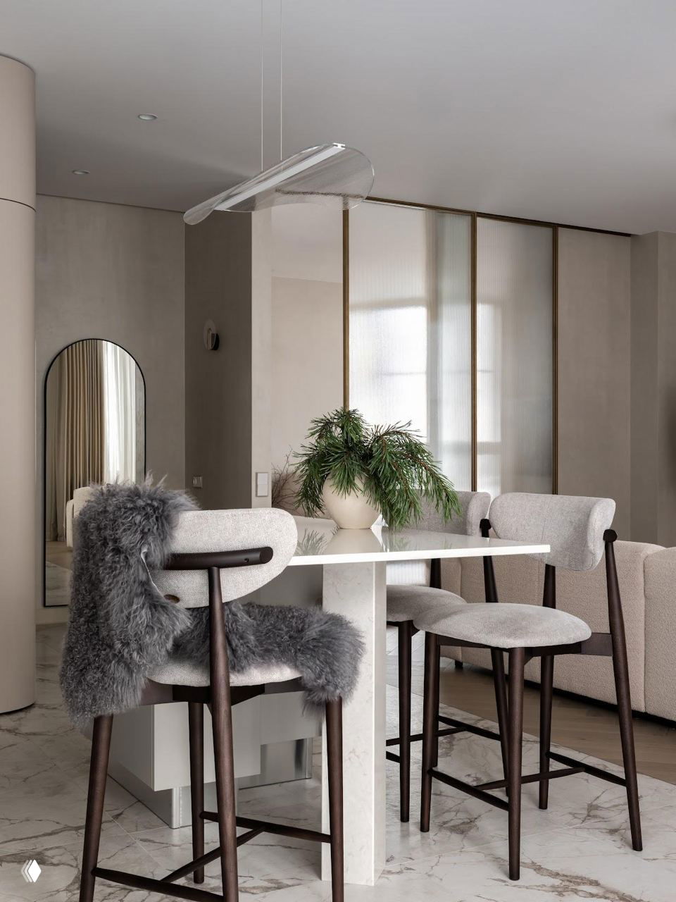 Творческий минимализм: квартира 65 м² в Минске