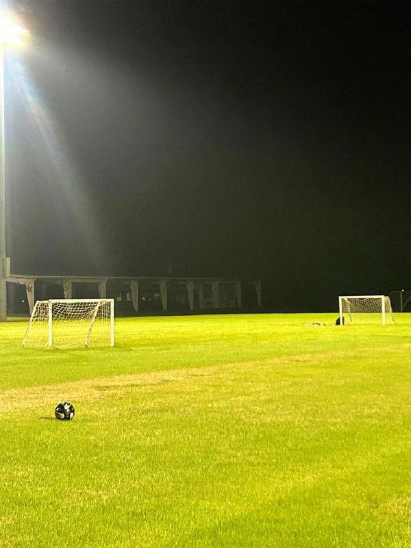 Оптическая иллюзия на футбольном поле