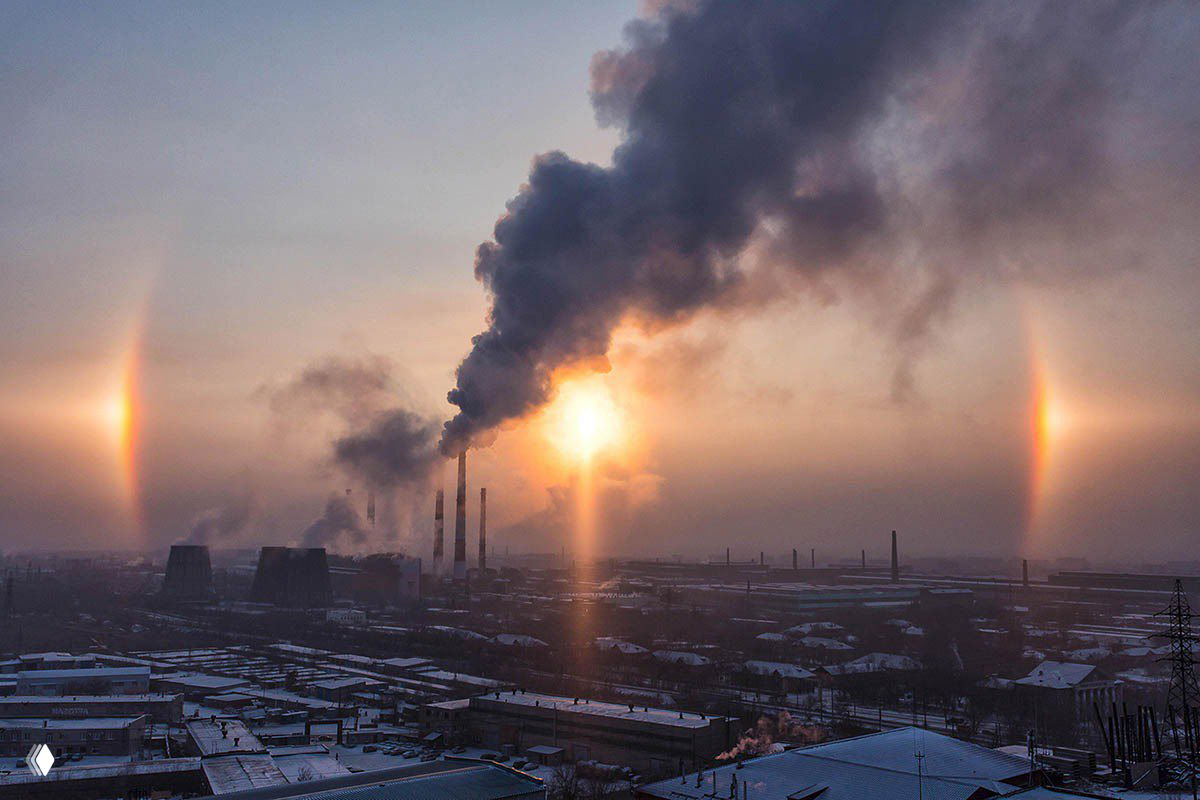 Нимб над Орском: гало в небе Оренбургской области