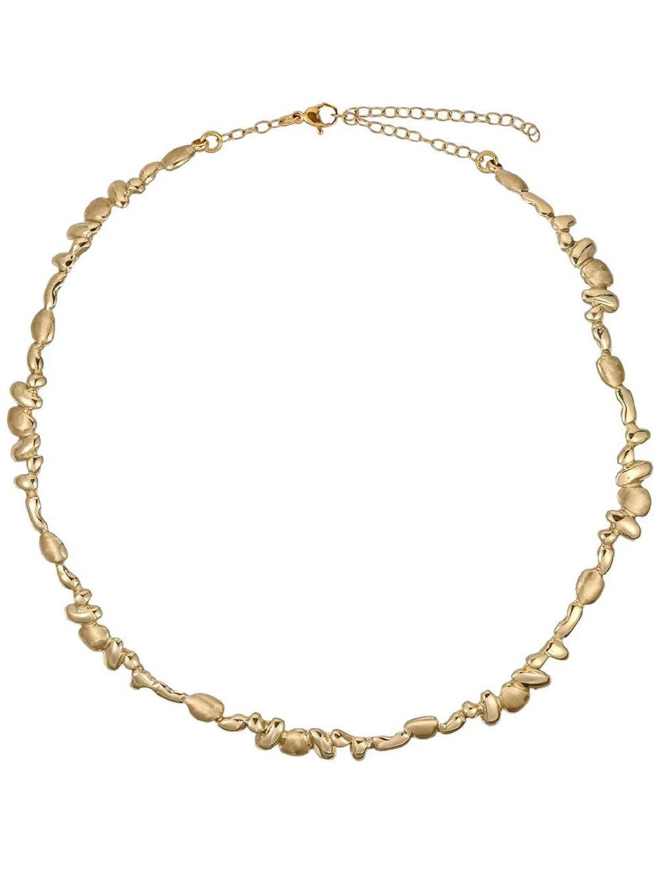 Композиция из тонких цепочек и декоративных звеньев на светлом фоне — акцент на изящной фактуре и сочетании цветов металлов в коллекции.