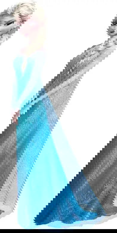 Маруся - Эльза в школьном спектакле.