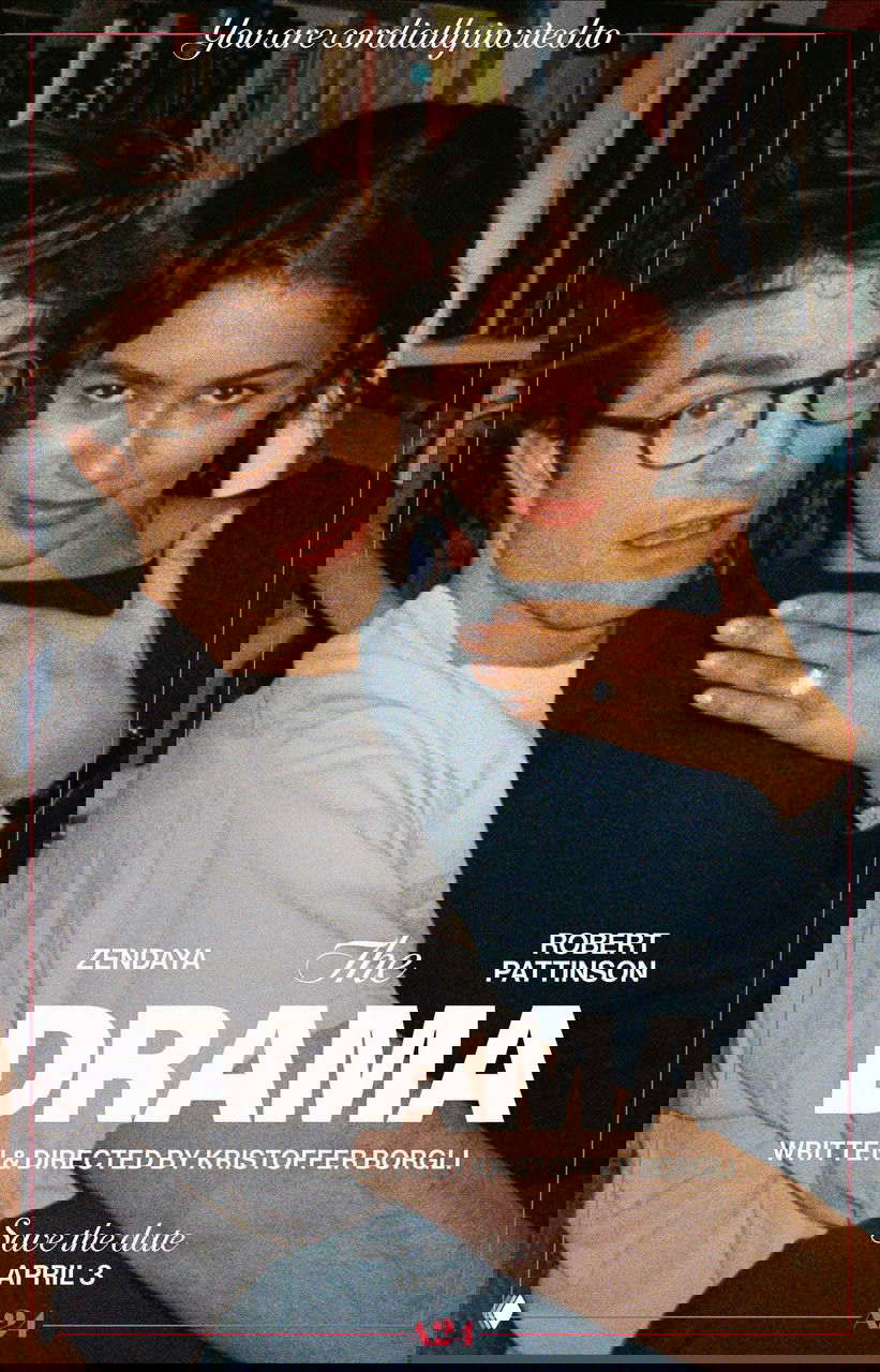 Первый постер фильма «Драма» с Паттинсоном и Зендеей