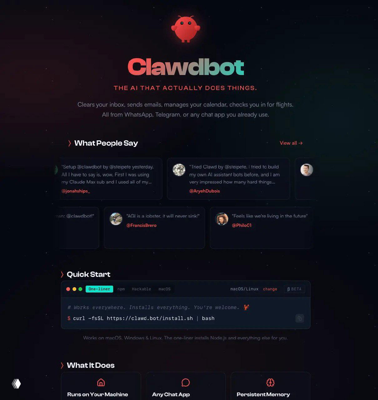 Clawdbot — ИИ‑агент для мессенджеров
