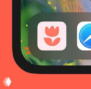 Абстрактная графическая композиция с пикселизацией и фрагментами тюльпанов и цветов — экспериментальная визуальная деталь ребрендинга.