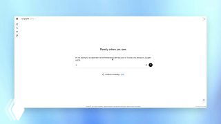 Скриншот веб‑интерфейса ChatGPT: центральное окно чата с подсказкой для редактирования запроса, боковое меню и светлый фон