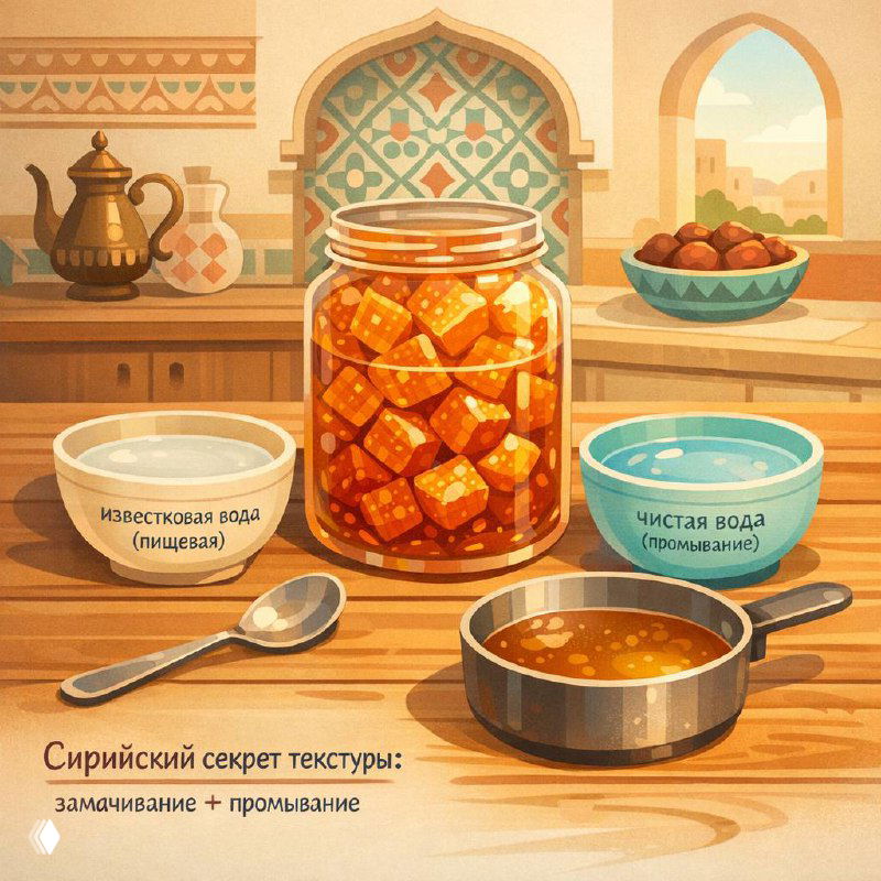 Сирийская «кулинарная магия»: замачивание в известковой воде