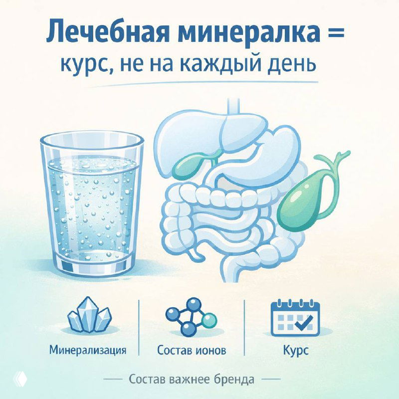 Лечебные минеральные воды — курс, не на каждый день