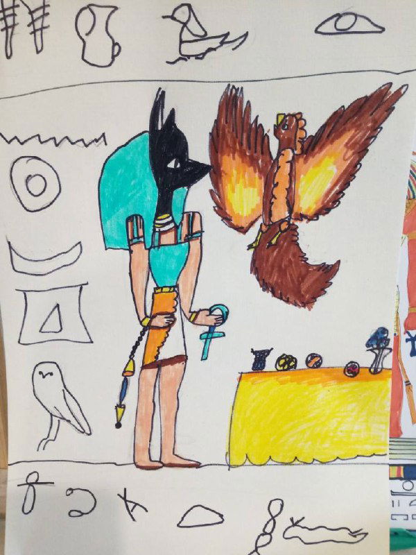 Рисуем как древние египтяне