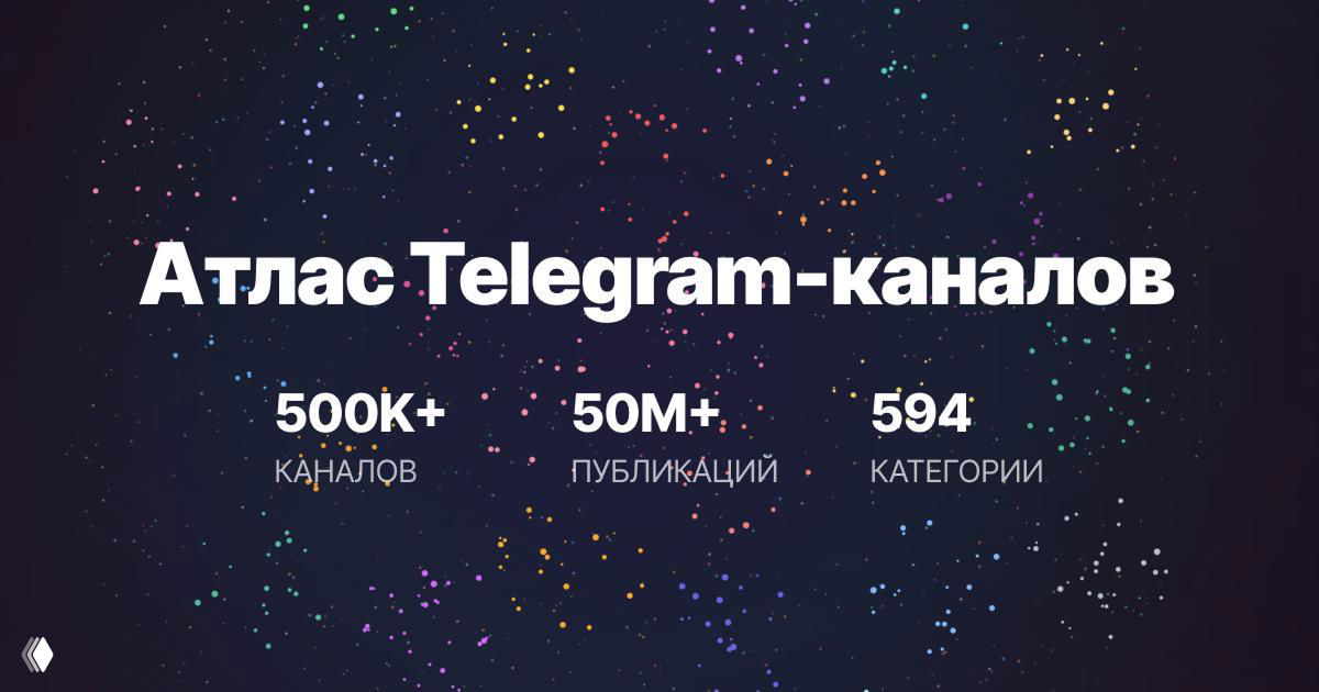Атлас Telegram‑каналов: интерактивная карта