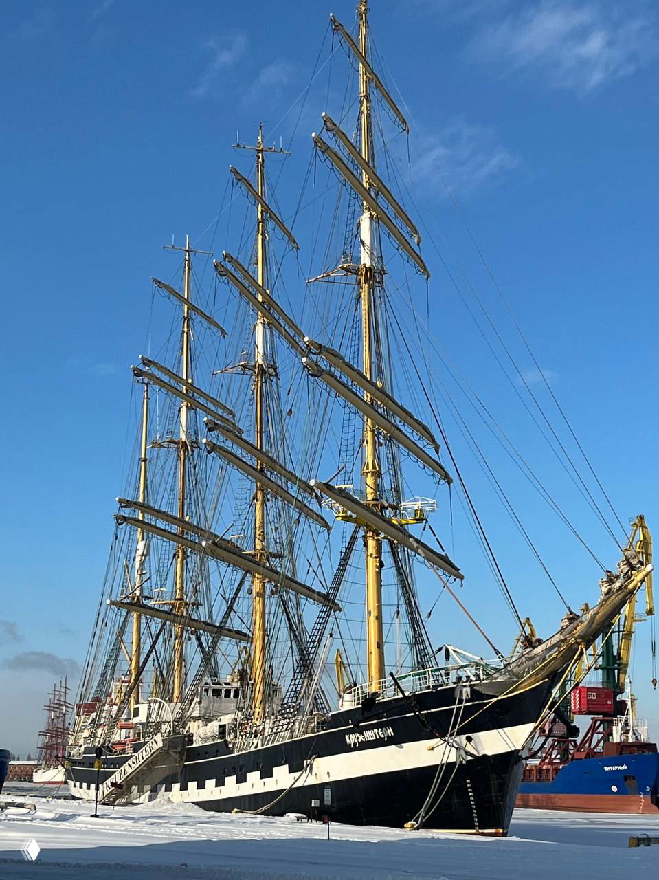 Барк «Крузенштерн»: четырехмачтовый учебный парусник