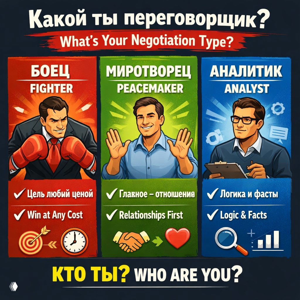3 типа переговорщиков